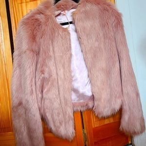 Nicki Manaj Faux Fur Coat